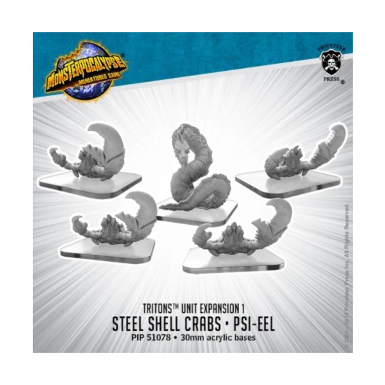 Monsterpocalypse: Protectors - Psi-EEL / Steel Shell Crabs PIP51078