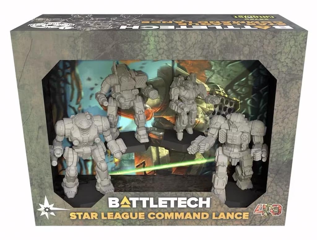 Catalyst Game Labs | BattleTech: Star League Command Lance | Miniatures Game | Ages 14+ | 2+ Players | 30+ Minutes Playing Time