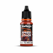 Vallejo - Xpress Color | Martian Orange 18 ml. (0.6 fl.oz.) | Speedy Application and Drying | Vibrant and Saturated Tones | Allows Colors to Flow Easily over the Miniature Surface