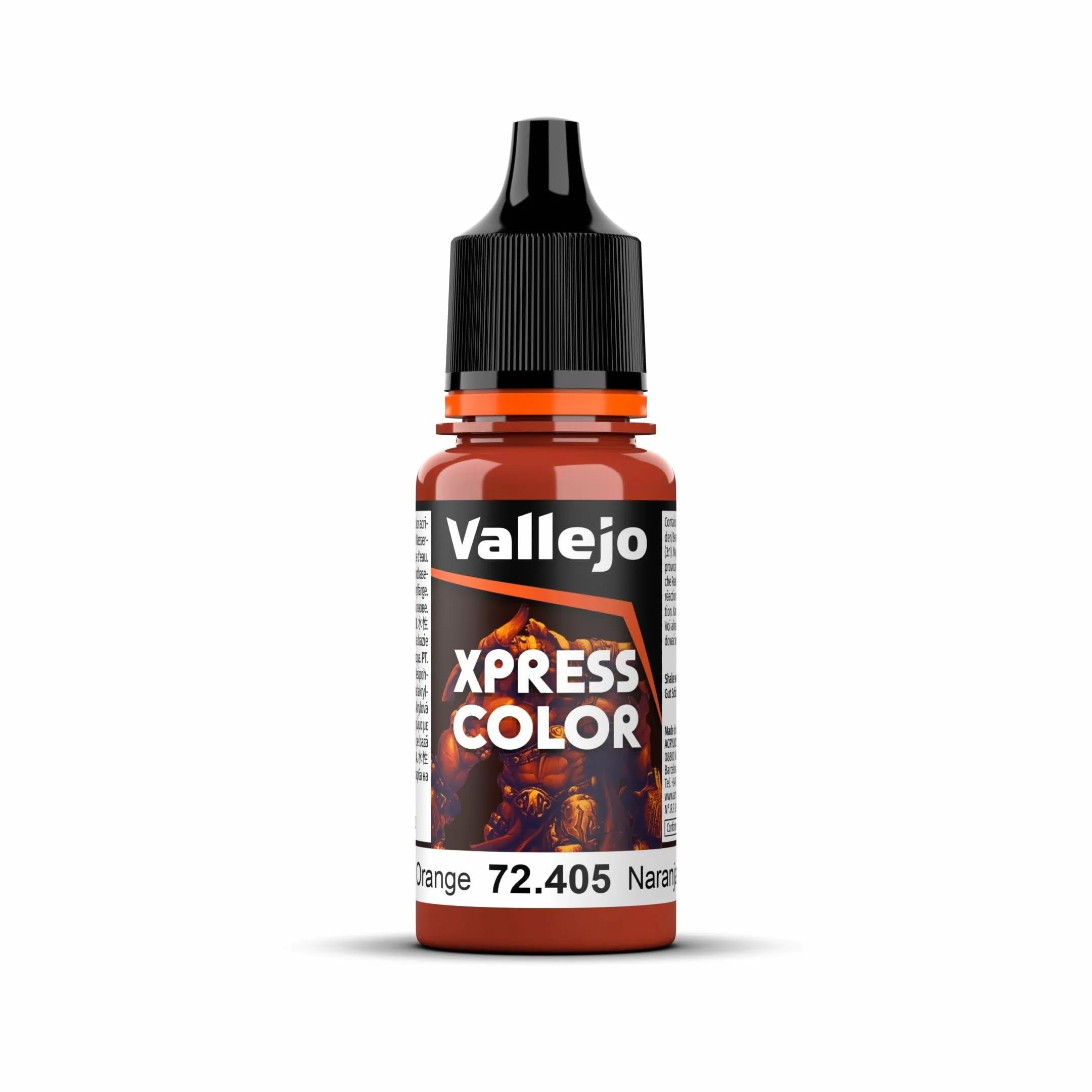 Vallejo - Xpress Color | Martian Orange 18 ml. (0.6 fl.oz.) | Speedy Application and Drying | Vibrant and Saturated Tones | Allows Colors to Flow Easily over the Miniature Surface