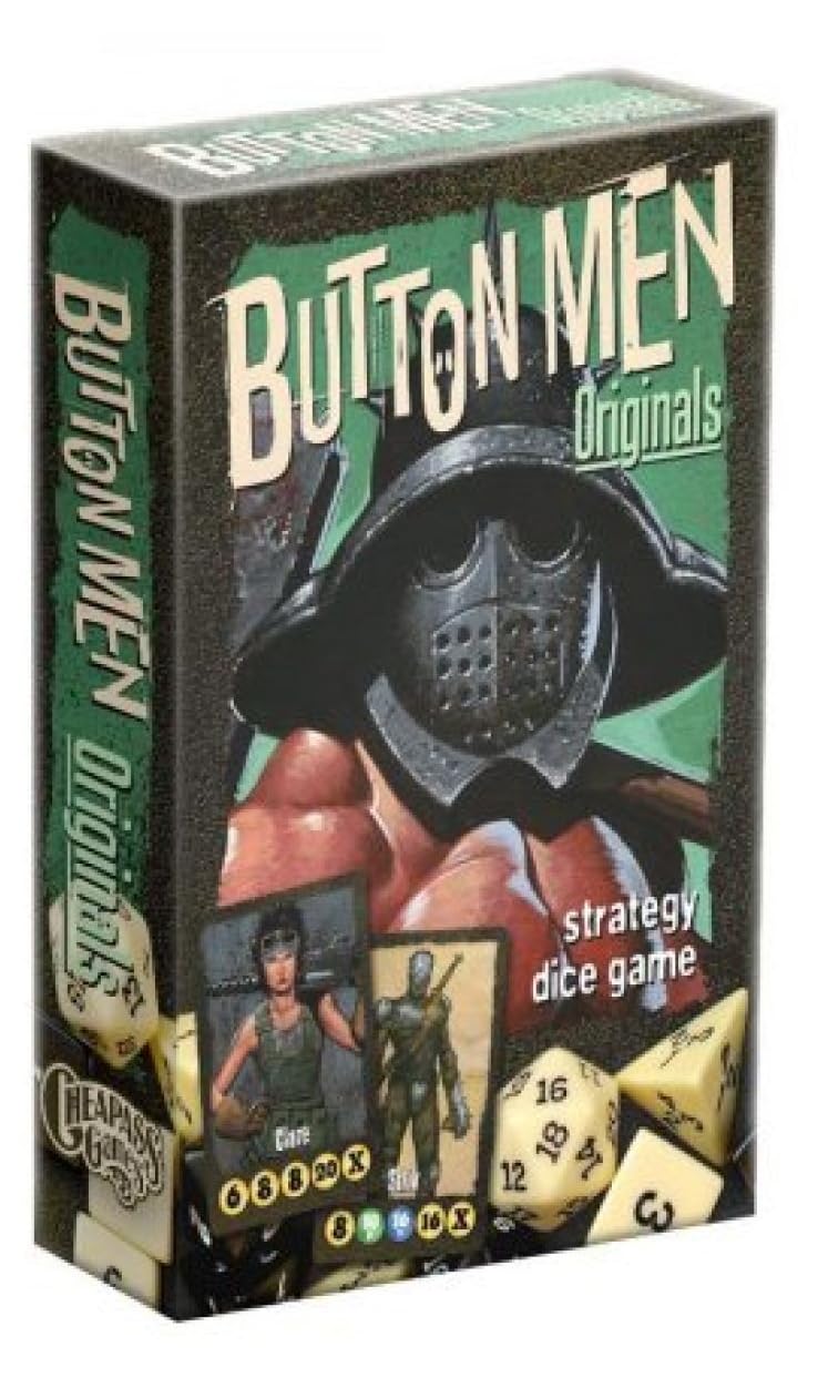 Cheapass Games Button Men: Originals - Expansion Strategy Dice Game, Cheapass Games, Greater Than Games, 50 First Edition Characters