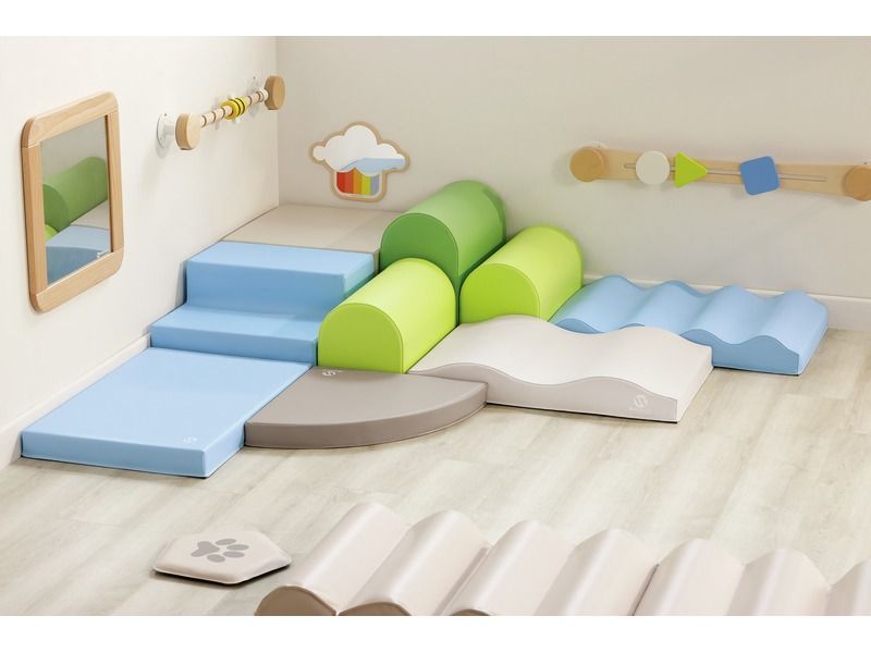 Tiny Tot Module Large Bump - Moss Green, 18.9"L x 9.4"W x 14.2"H