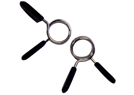 1" Spring Collars with Rubber Grips (Pair)