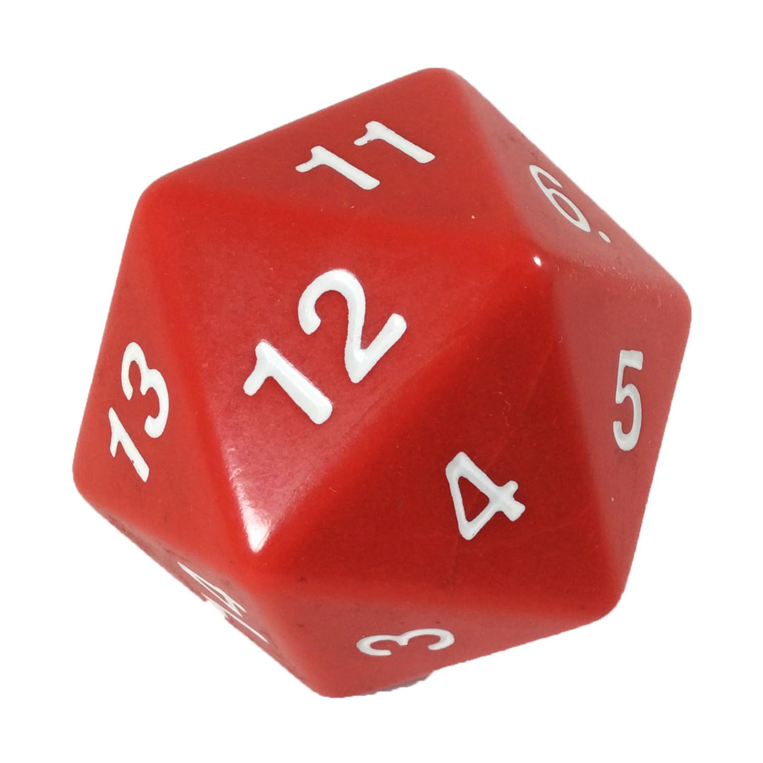 d20 Single 55mm Countdown Red (Bagged)