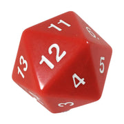 d20 Single 55mm Countdown Red (Bagged)