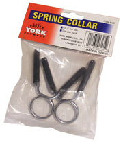 1" Spring Collars with Rubber Grips (Pair)