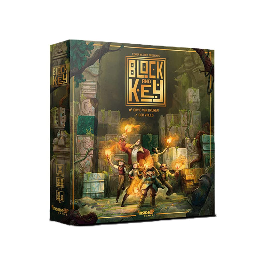 Inside Up Games | Block and Key | Place 3D Clay Blocks to Complete Objectives | 1 to 4 Players | 20-40 Minute Playtime | Ages 8+