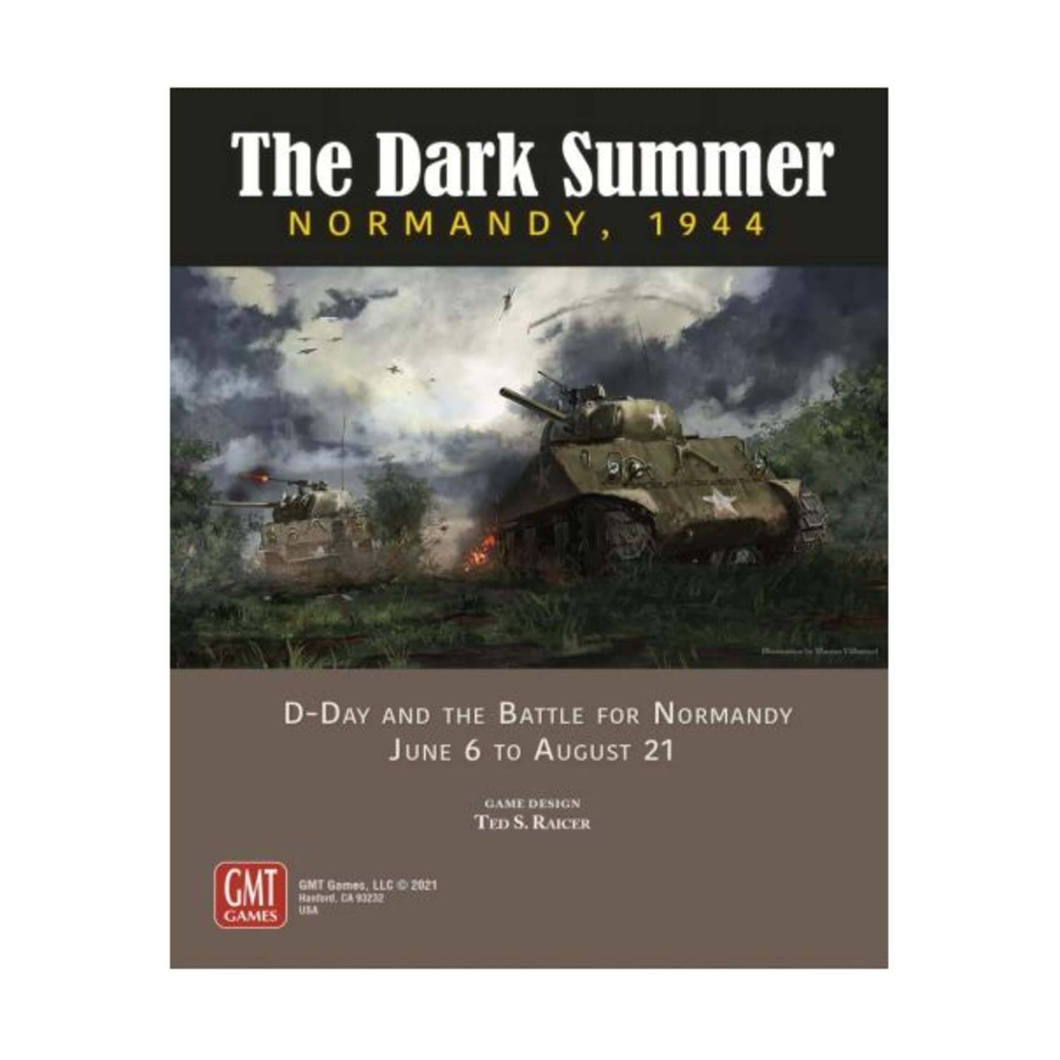 The Dark Summer: Normandy 1944 – Board Game by GMT Games 2 Players – Board Games for Family – 480 Minutes of Gameplay – Games for Game Night – Teens and Adults Ages 14+ - English Version