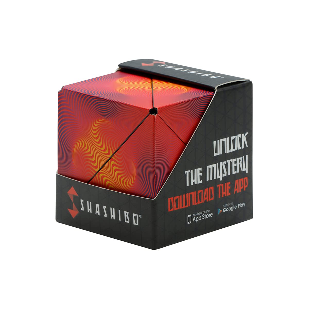 Shashibo Shape Shifting Box - STEM Fidget Toy with Ultra Strong Magnets - Sensory Puzzle Cube Transforms Into 100+ Shapes, Easter Basket Stuffers Gift for Kids, Teens, and Adults (Optical Illusion)