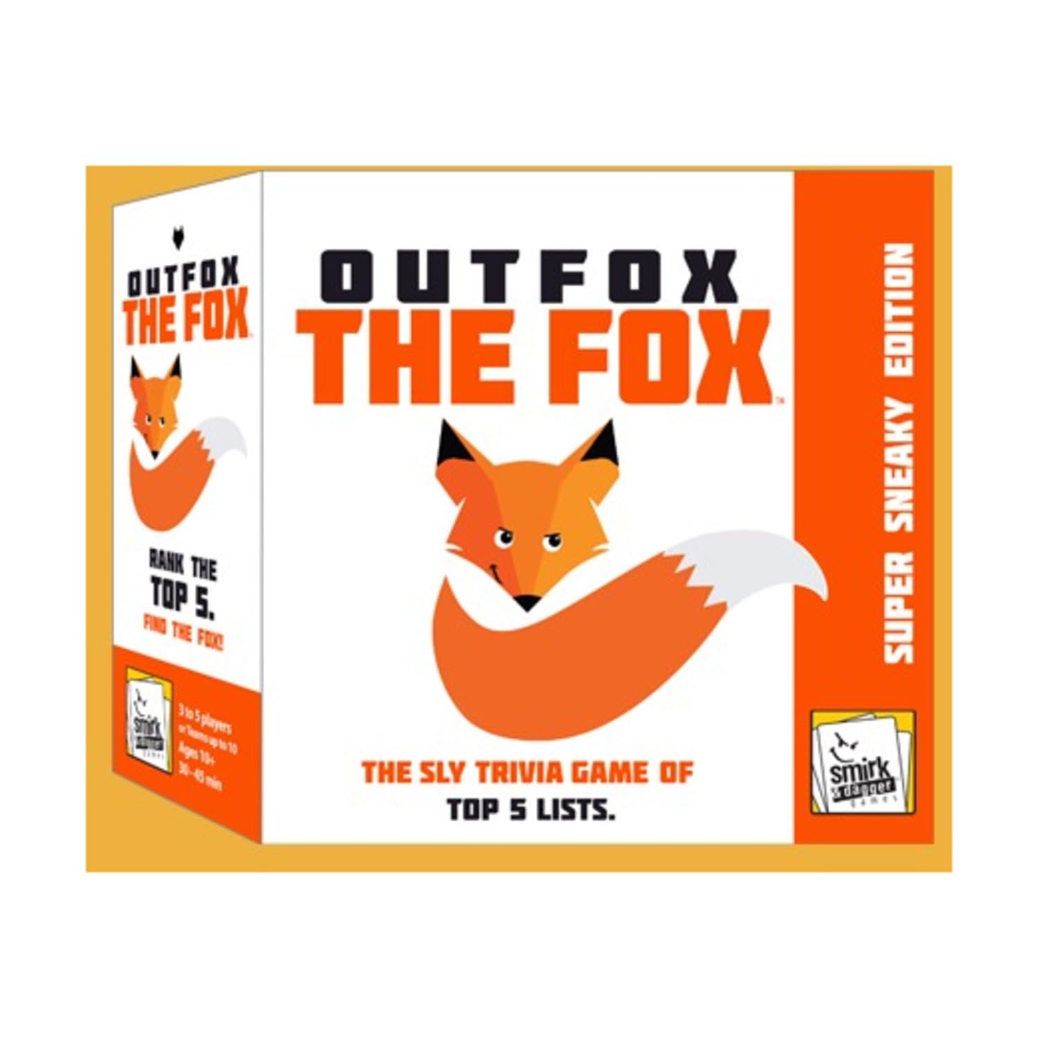 OUTFOX The Fox – Sly Top Five Trivia Party Game by Smirk & Dagger | Ages 10+ | 3–10 Players | 40–60 Min Playtime