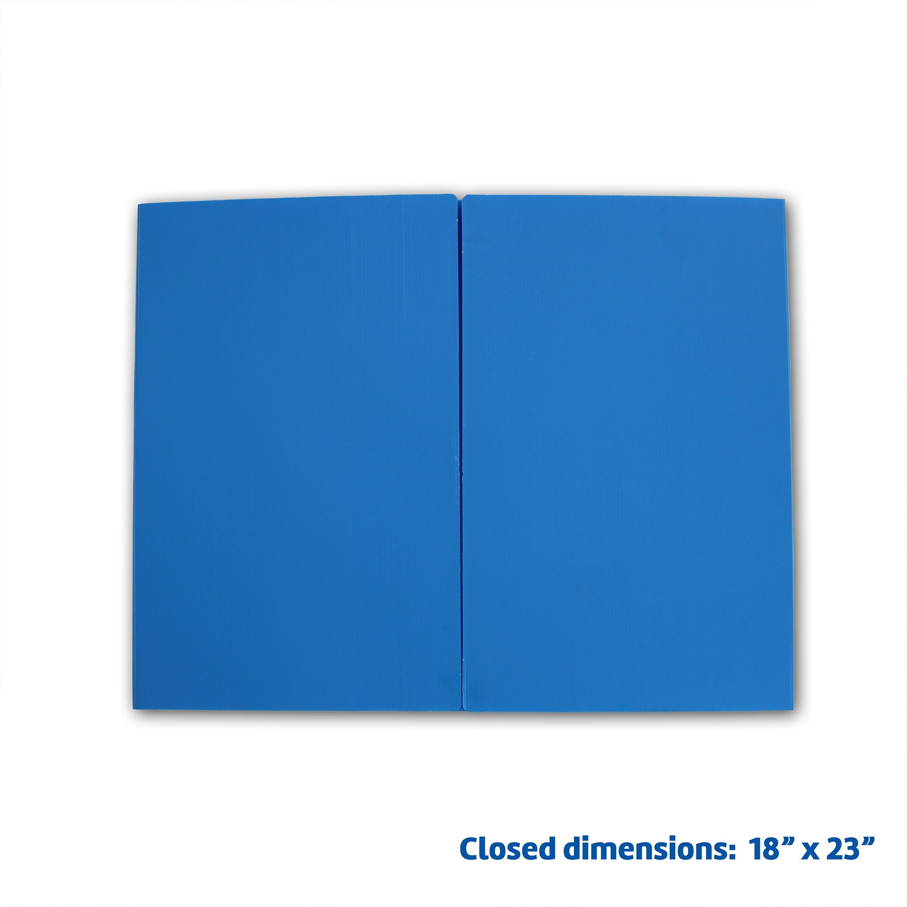 Blue Premium Corrugated Plastic Study Carrel, Pack of 12