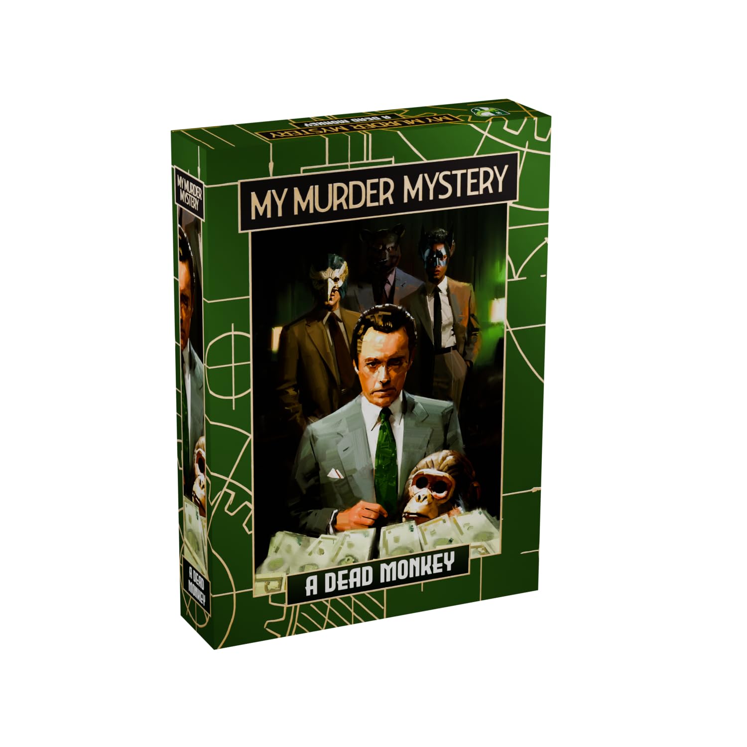 Horrible Guild My Murder Mystery - A Dead Monkey, Host Your Own Murder Mystery Event, Solve The Case, Ideal for Game Nights, 5-7 Players