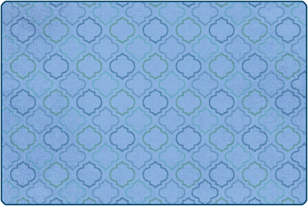Mellow Morocco Rug - 6ft x 9ft - Rectangle - Blue