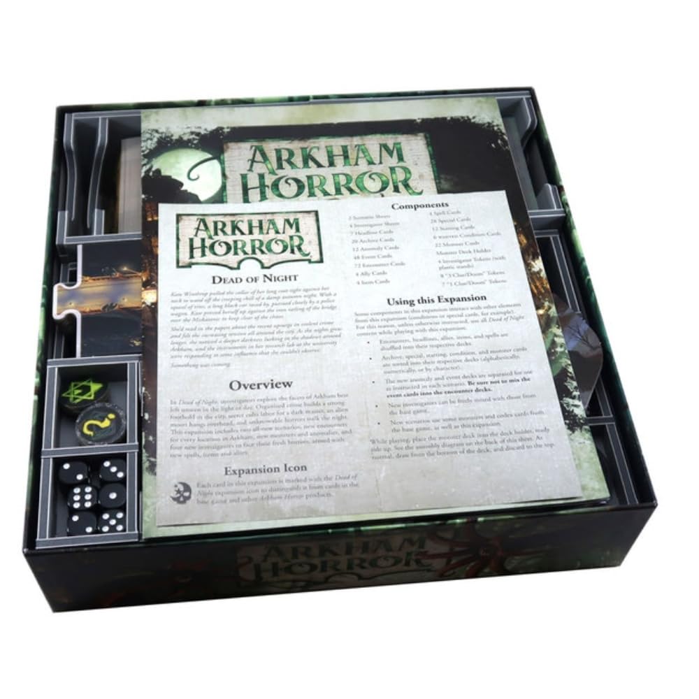 Box Insert: Arkham Horror Third Edition & Dead of Night Expansion