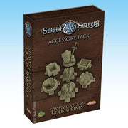 Ares Games Sword & Sorcery: Ancient Chronicles Miniatures – Spawn Fates and Gods Shrines – 27 Pieces 30MM Unpainted Designed for use with Sword & Sorcery TTRPG, RPG, Tabletop Game, (AREGRPR211)