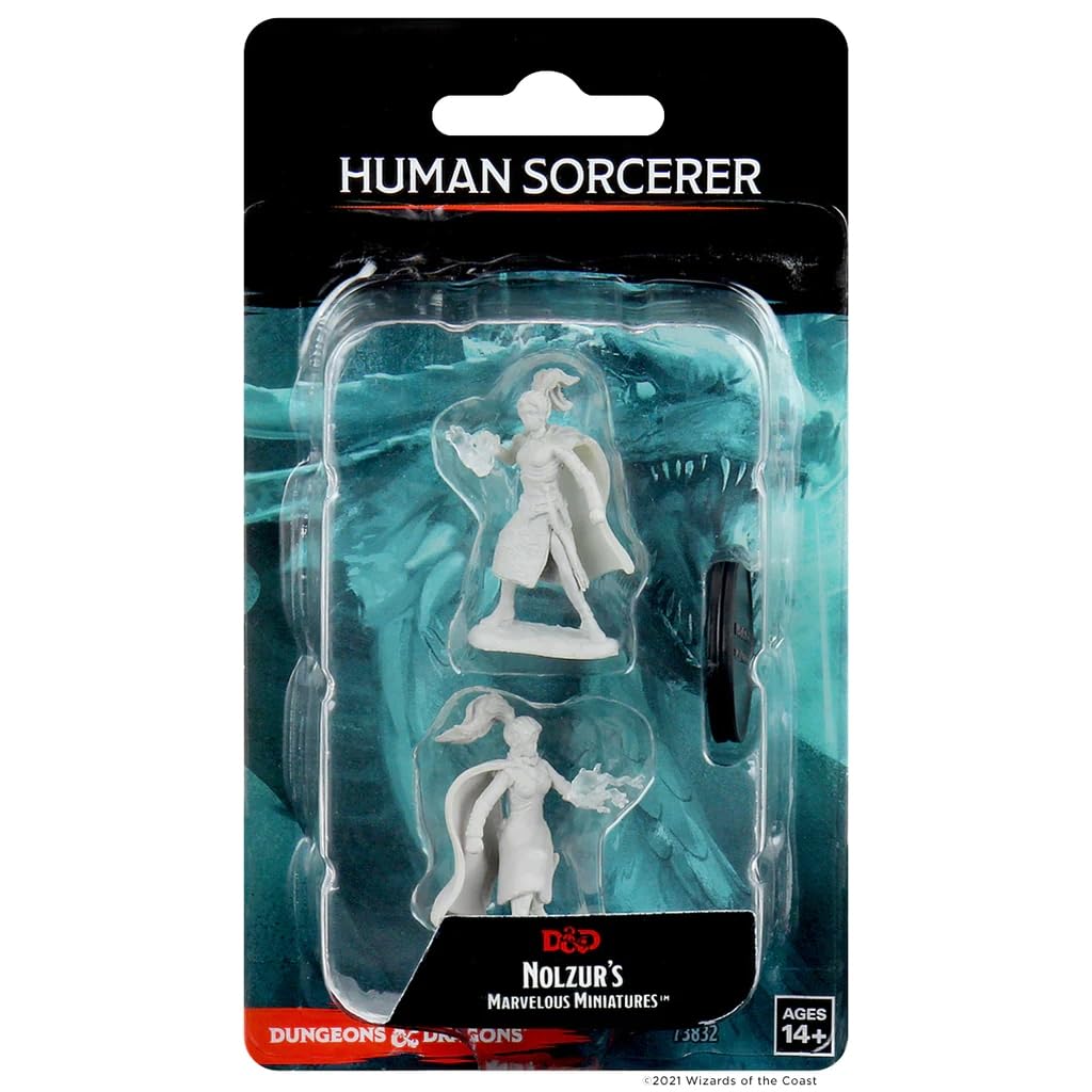 Nolzur's Marvelous Miniatures Wizkids - D&D Female Human Sorcerer - WZK73832