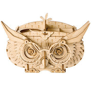 ROBOTIME Wood Craft Kits Owl Box 3D Brain Teaser Puzzle for Kids Great Pen Container for Adults