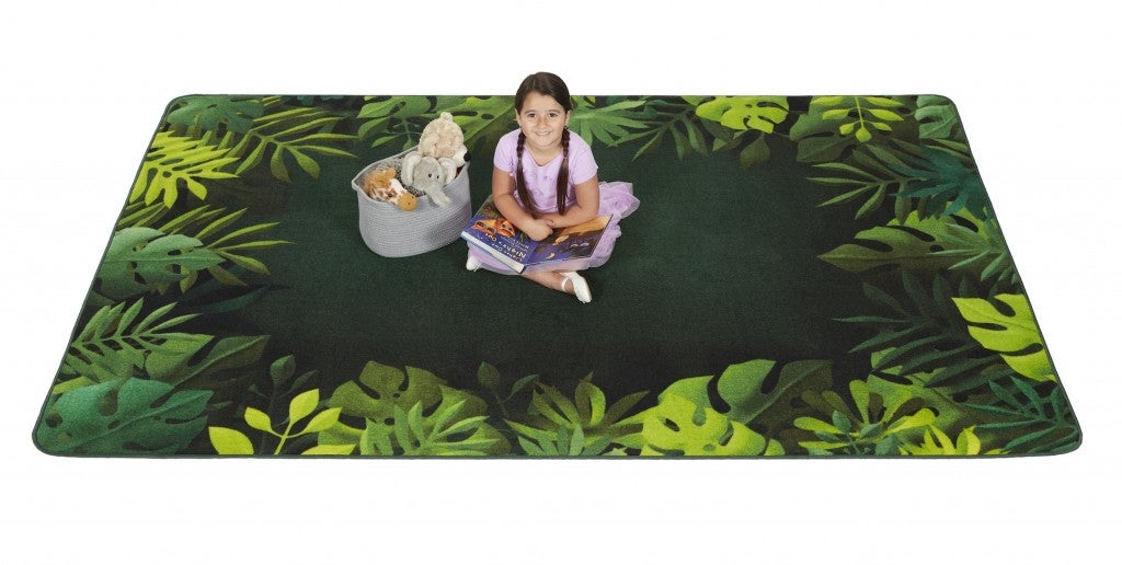 Tropical Paradise Rug - 6ft x 9ft - Rectangle - Green