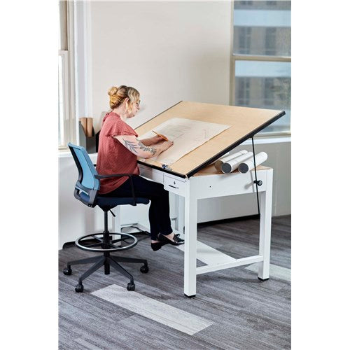 Ranger Steel 4-Post Table 60” W x 37.5” D with Tool Drawer and Shallow Drawer
