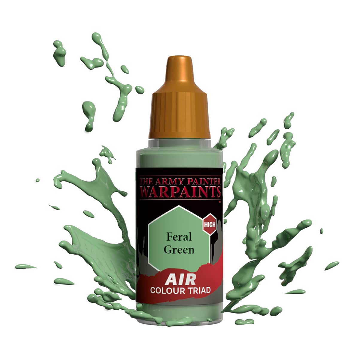 The Army Painter Warpaints Air Feral Green - Water Based Airbrush paint – acrylic paint and primer for Tabletop Roleplaying, Boardgames, and Wargames Miniature Model Painting