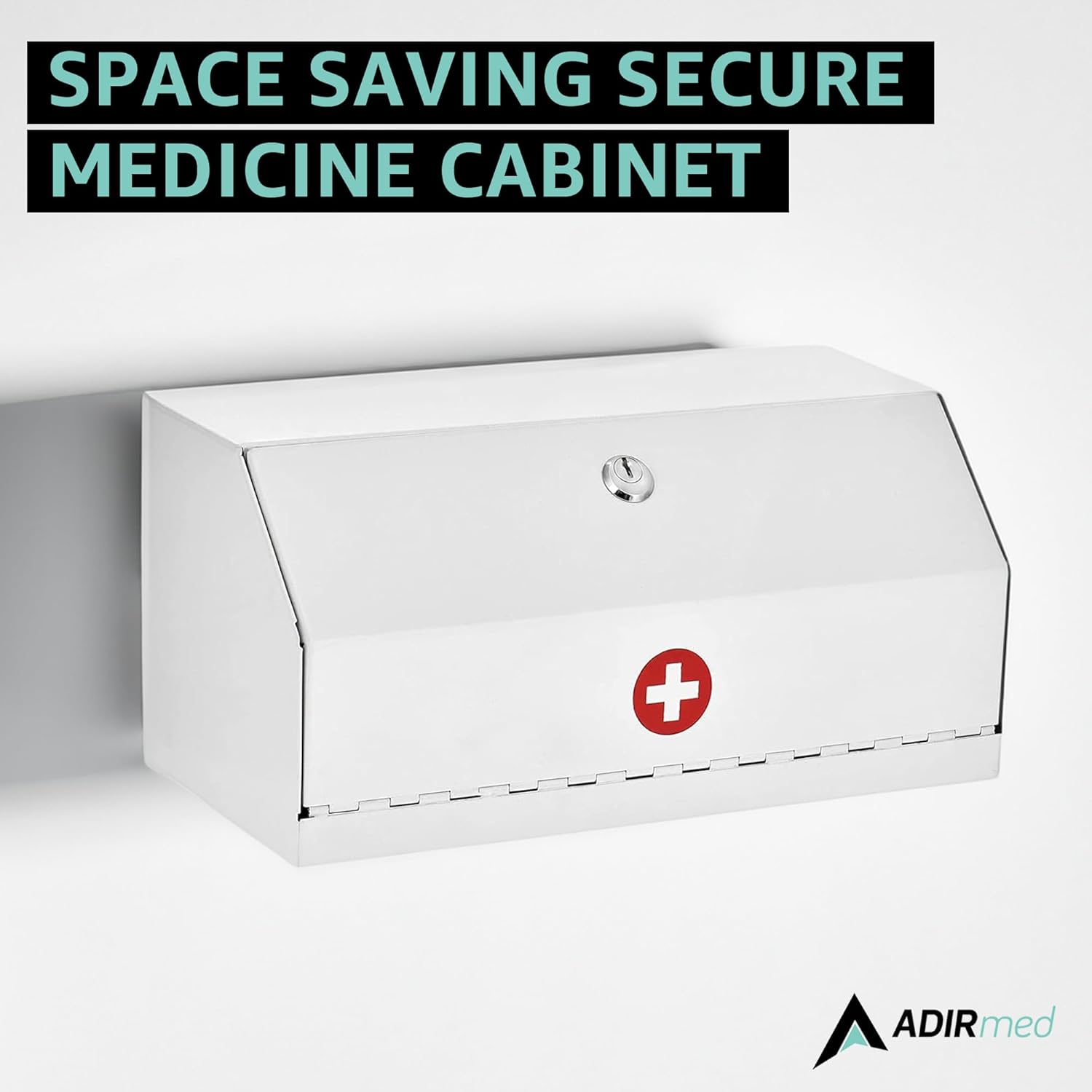 6 in. H x 12.5 in. W x 5.9 in. D Locking Steel Surface-Mount Medicine Cabinet