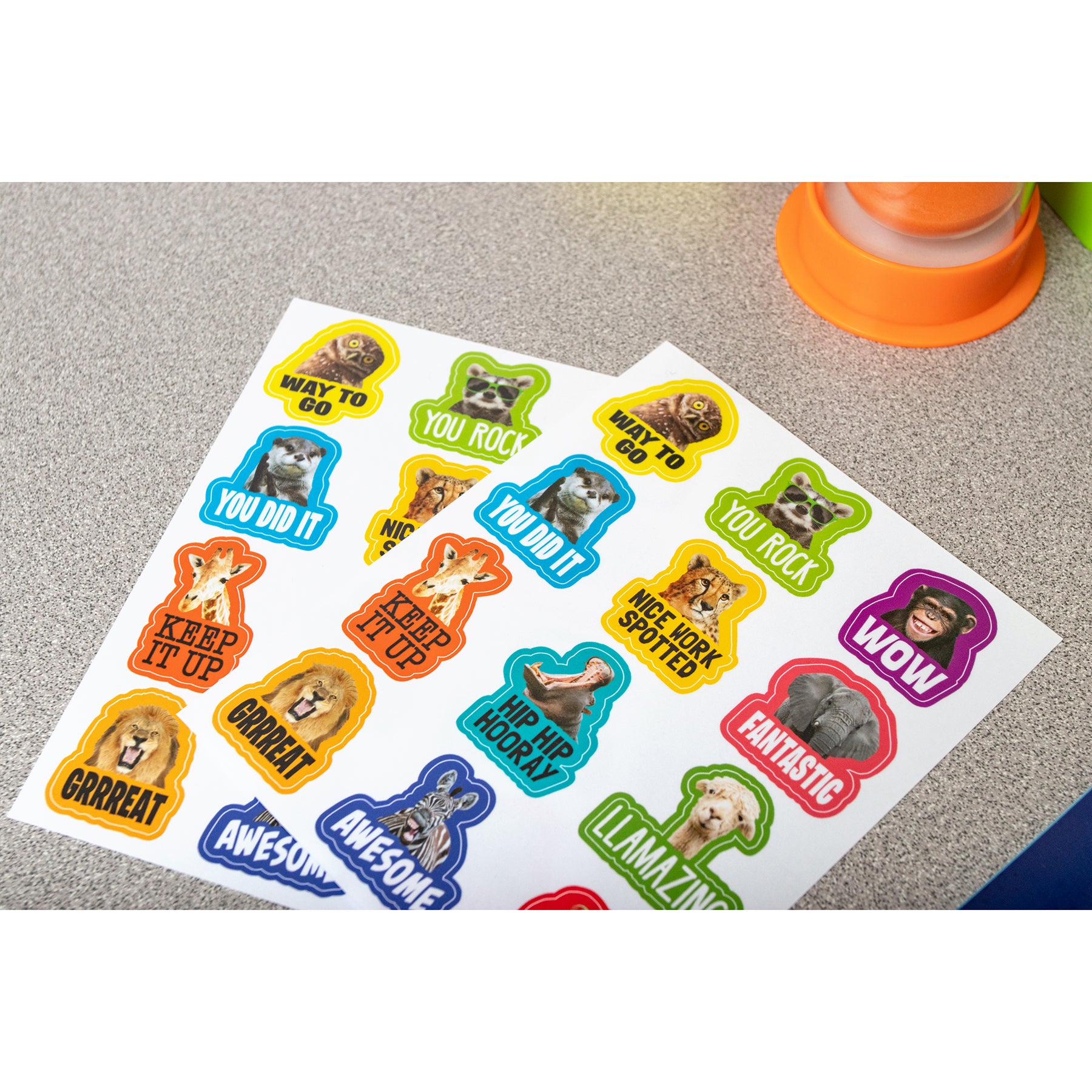 Go Wild Animals Stickers, Pack of 72