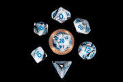 Metallic Dice Games 7-Set Mini: MBL w/BU Numbers