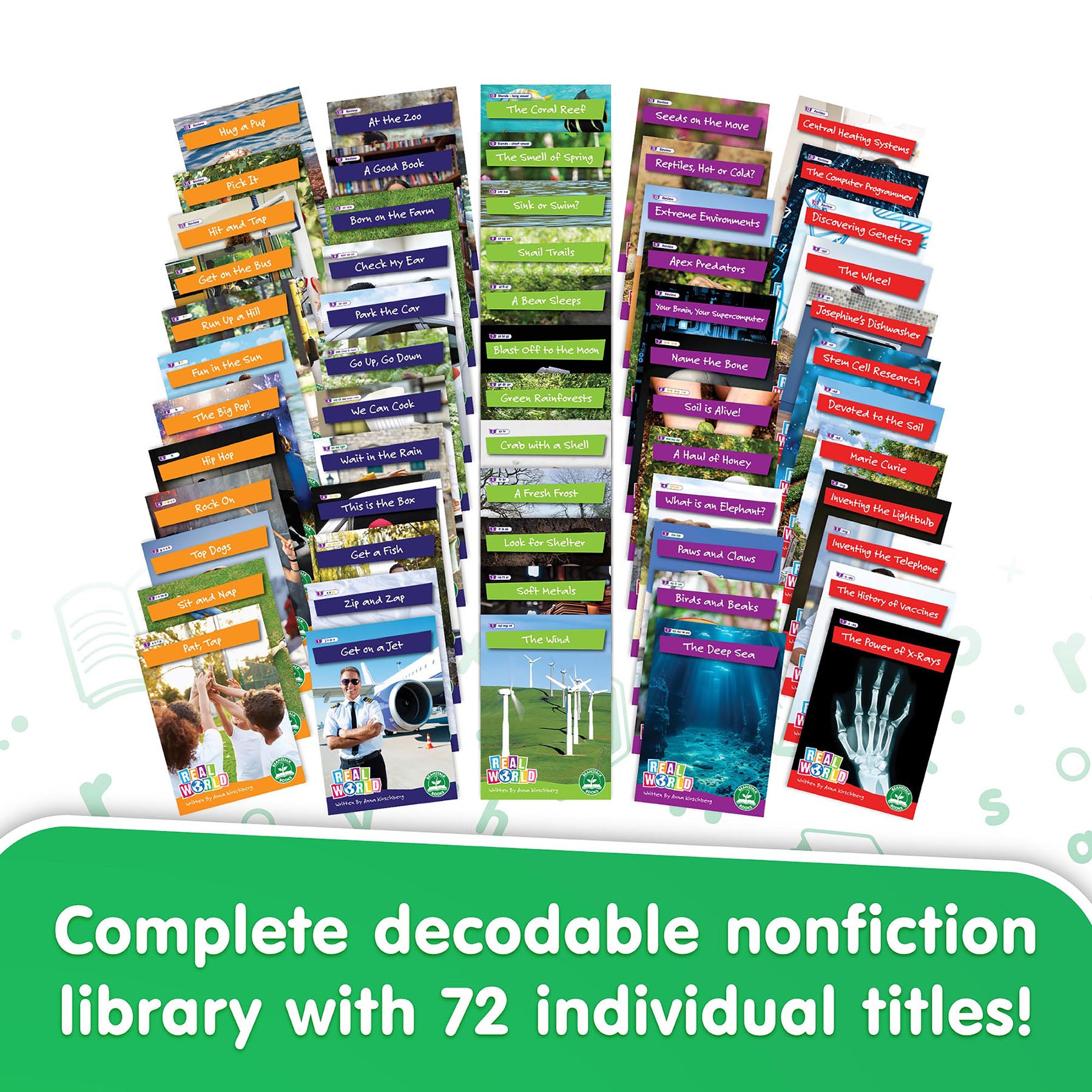 Decodable Readers, Real World Readers, 60 Books