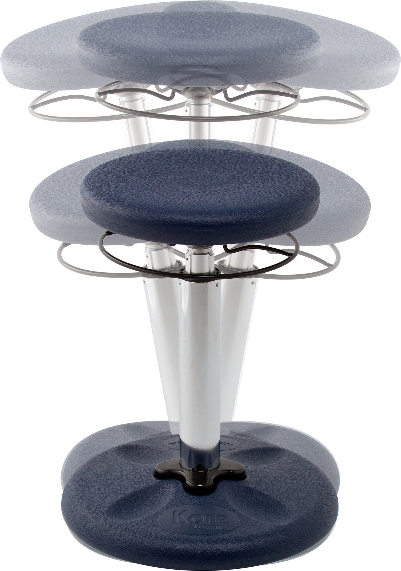 Kore Design™ Kids Adjustable Tall Wobble Chair 16.5-24", Dark Blue