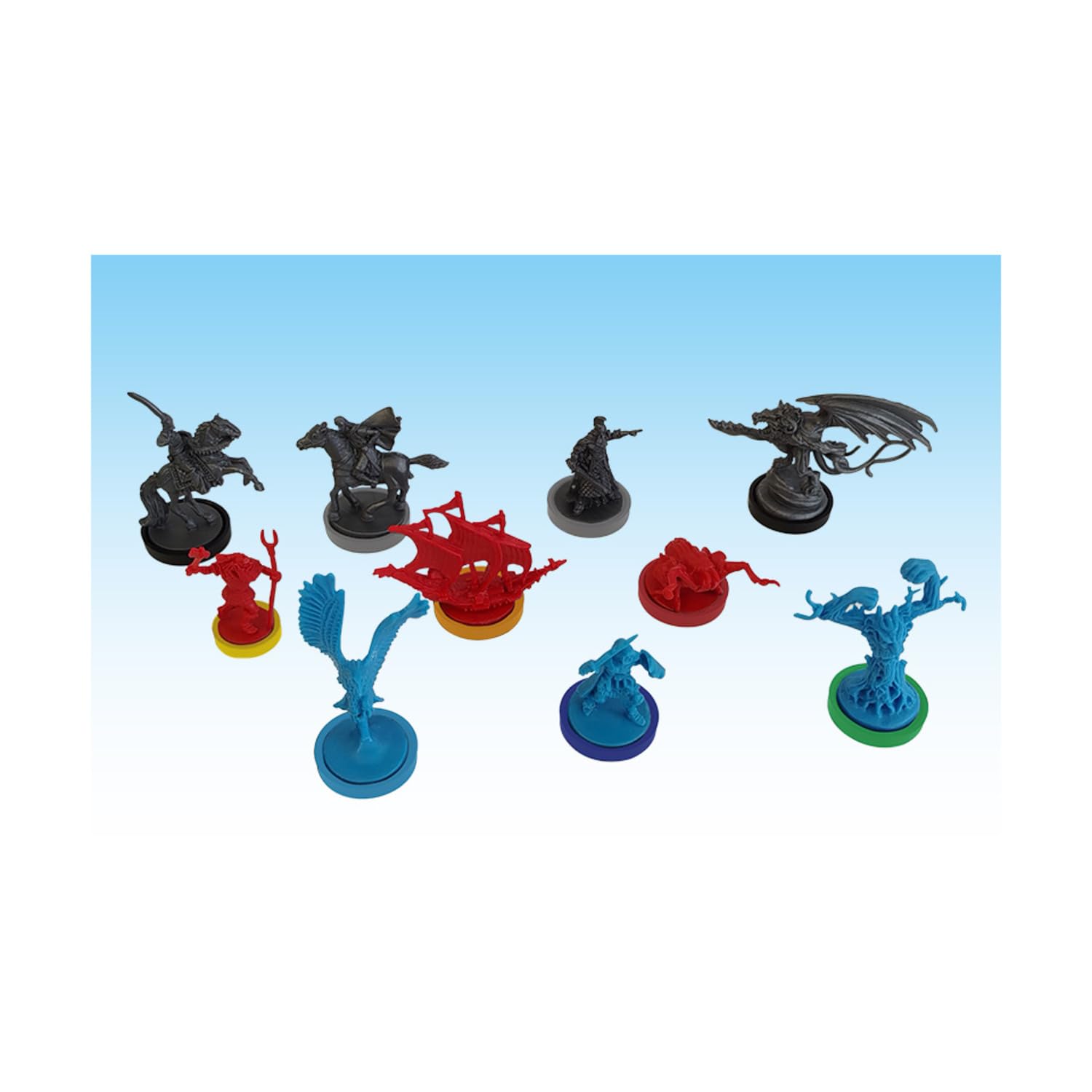 Ares Games War of The Ring Colored Plastic Rings – Expansions (65+ Pieces)