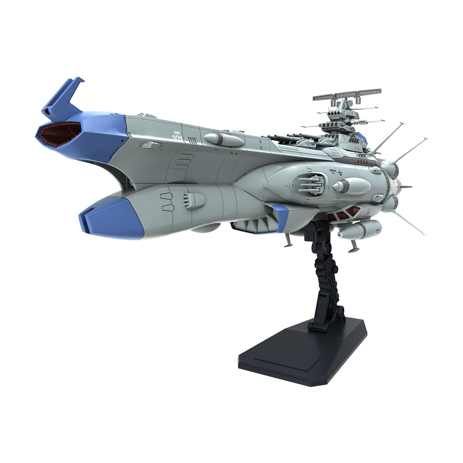 Bandai Spirits Yamato Yo Eternity REBEL3199 Arizona Class Space Battleship Arizona 1/1000 Scale Color-Coded Plastic Model