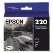 Epson DURABrite Ultra T220120 Original Standard Yield Inkjet Ink Cartridge - Black - 1 Each