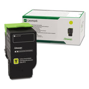 Lexmark Unison Original Ultra High Yield Laser Toner Cartridge - Yellow - 1 Each