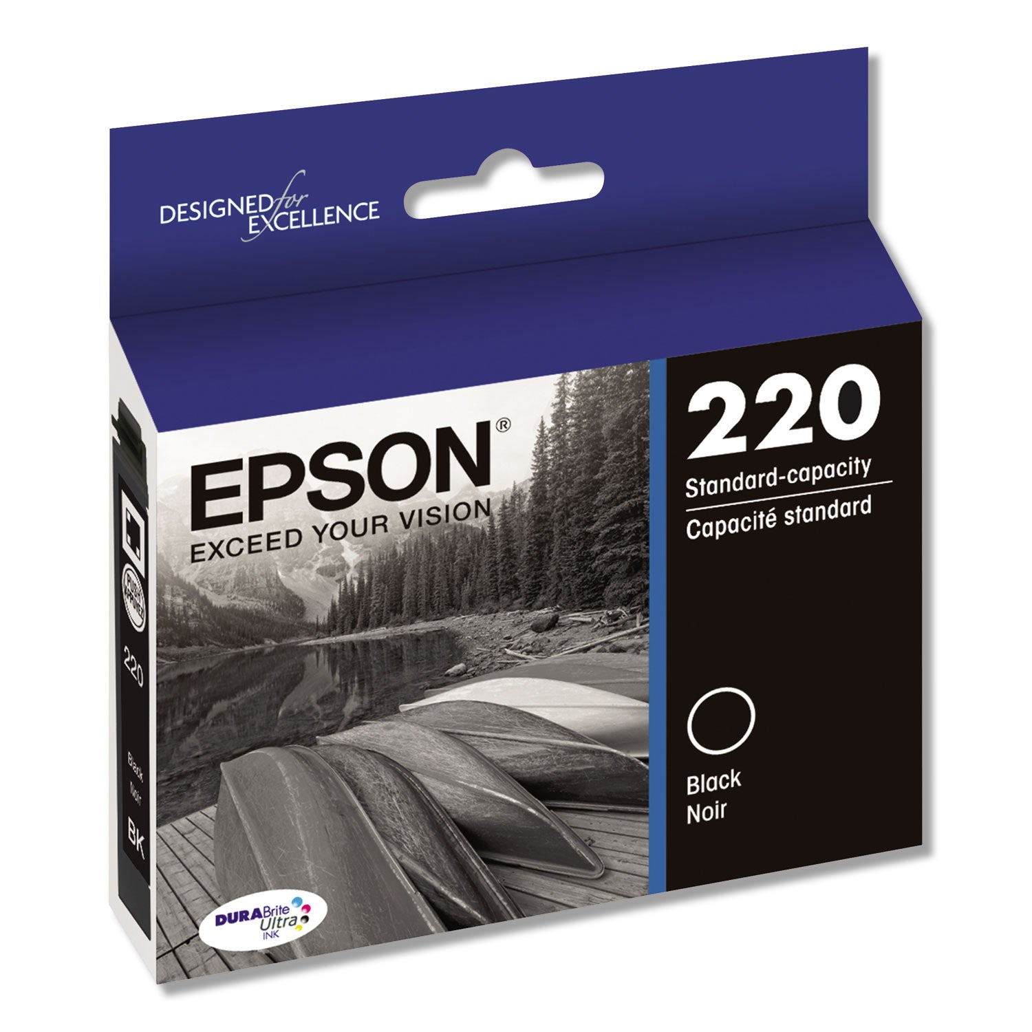 Epson DURABrite Ultra T220120 Original Standard Yield Inkjet Ink Cartridge - Black - 1 Each