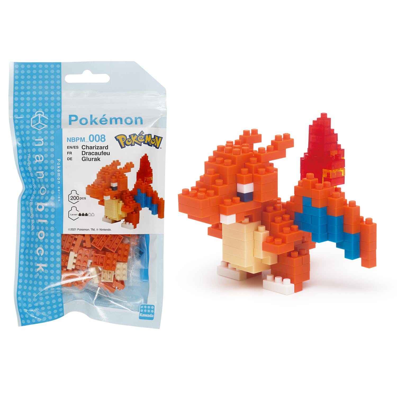 Nanoblock - Pokémon - Charizard, Pokémon Series Building Kit