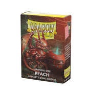 Dragon Shield - Matte Dual - Japanese Size Card Sleeves | 60 CT - Smooth & Tough Premium TCG Sleeves - Compatible with Yu-Gi-Oh, Naruto, Cardfight & Vanguard | Peach