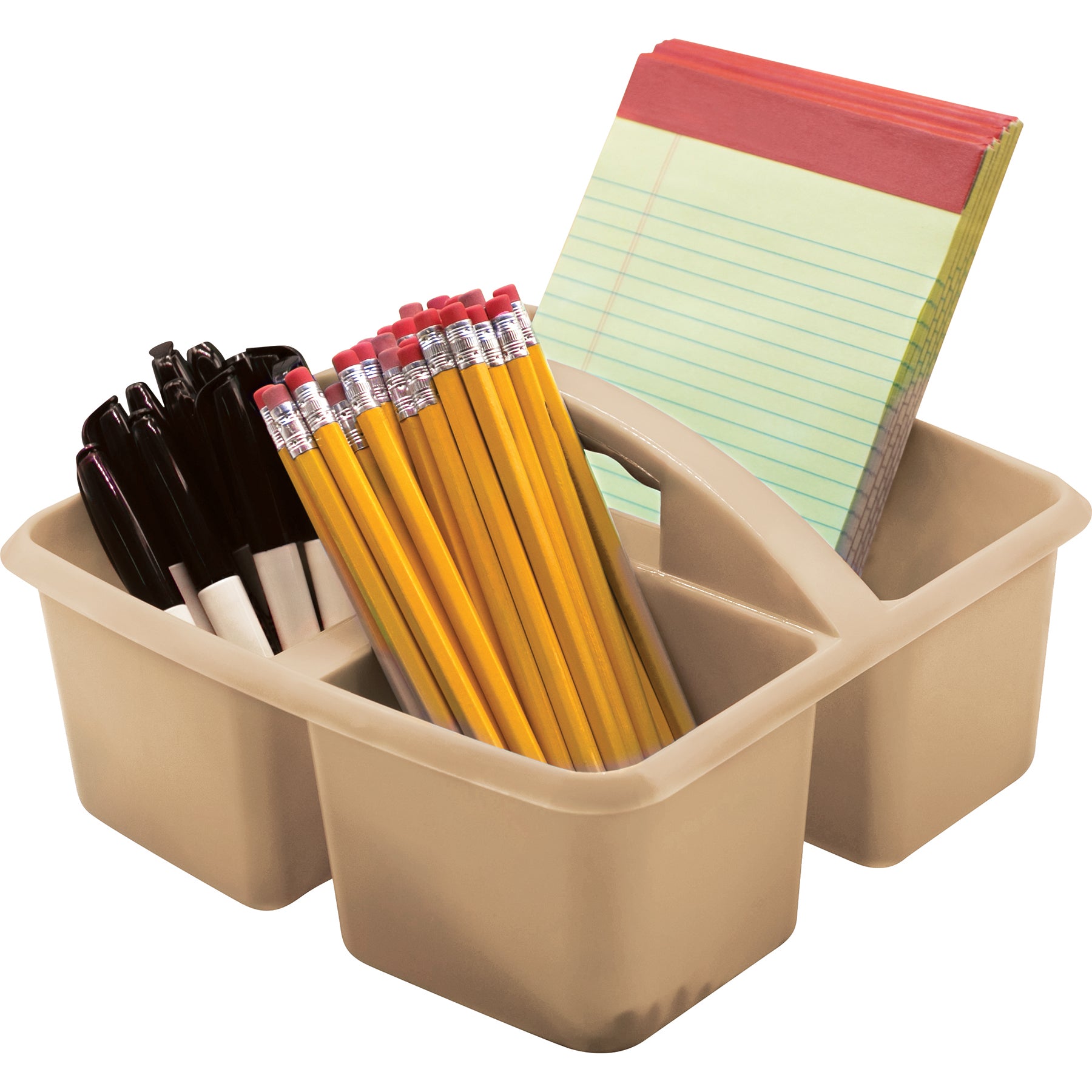 Plastic Storage Caddy, Light Brown