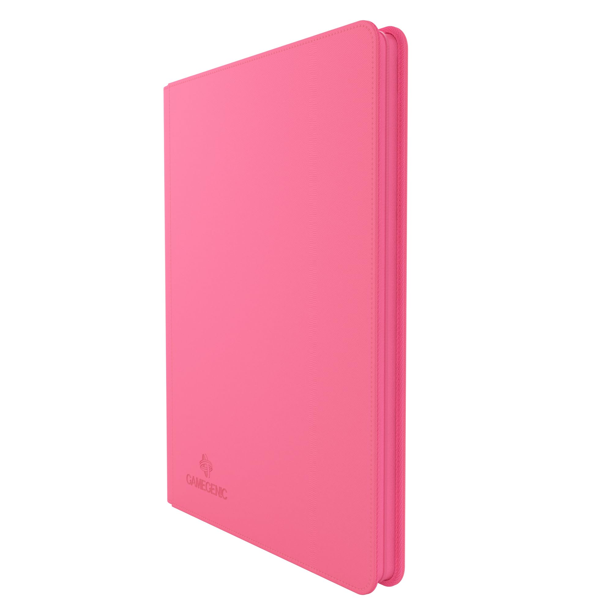 Gamegenic Zip-Up Album 18-Pocket, Organize Standard and Japanese Size Collectible Cards, Premium Card Game Protector, Holds up to 360 Cards, Ideal for Playset Collections, Pink Color