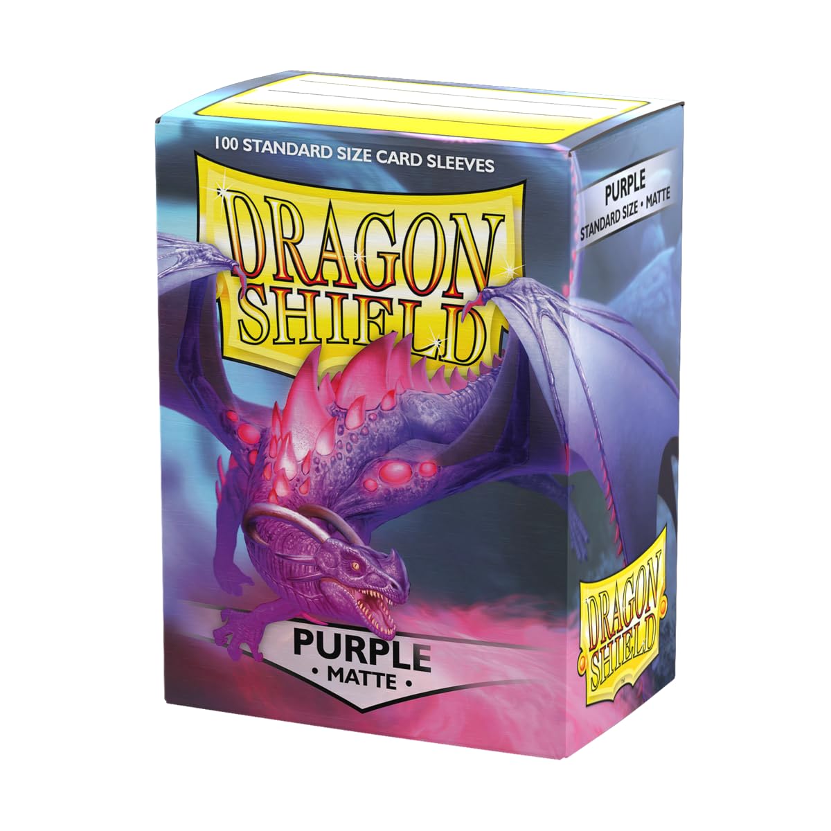 Dragon Shield | Standard Size Card Matte Sleeves | 100 CT - Smooth & Tough Premium TCG Sleeves | Compatible with Pokemon, Flesh & Blood, One Piece & Magic The Gathering | Purple