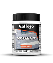 Vallejo - Diorama FX Ground Textures | White Stone 200 ml. (6.76 fl.oz.) | Premium Acrylic Color for Modelers & Miniature Enthusiasts | Exclusively Designed for Modelling
