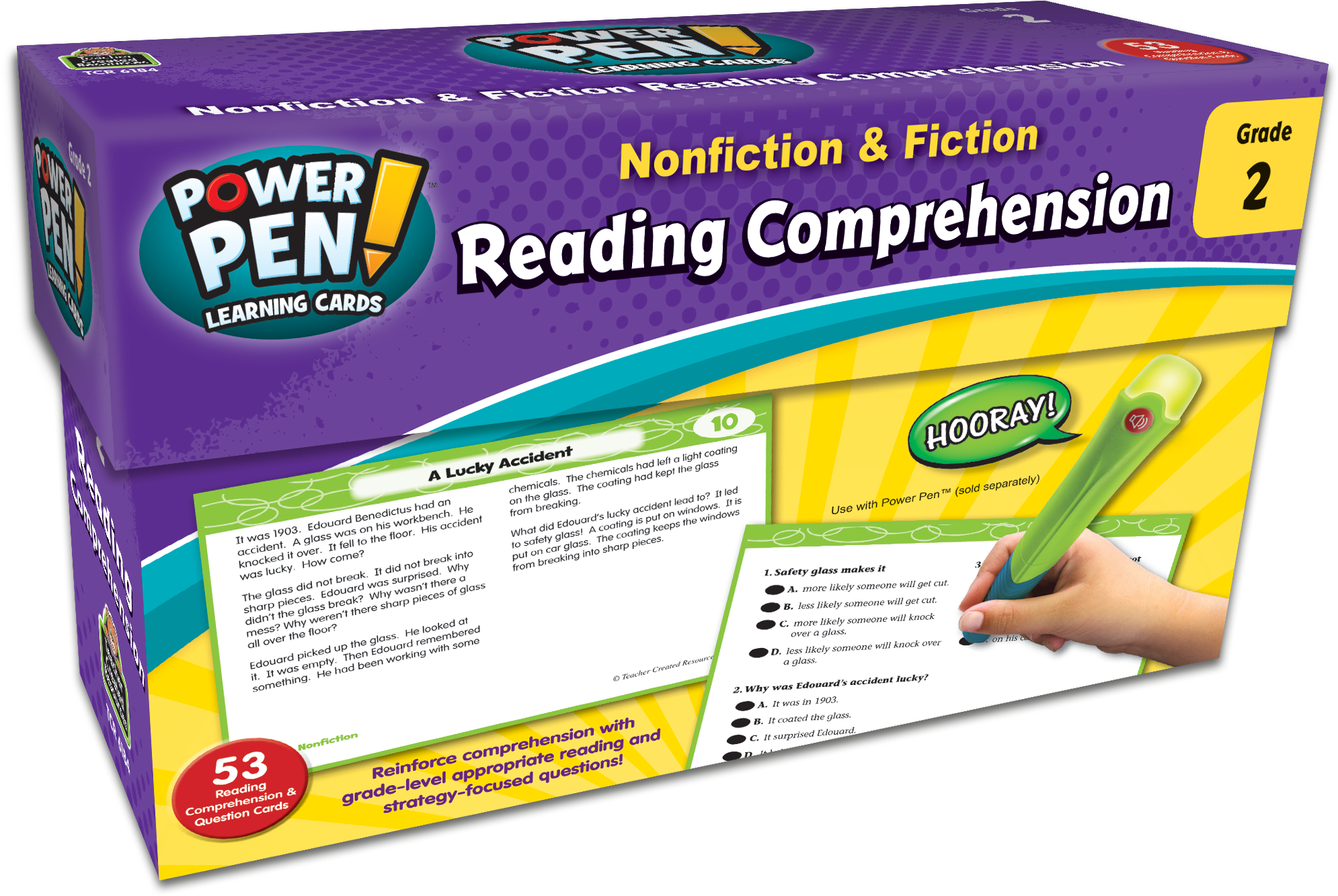Power Pen® Learning Cards: Nonfiction & Fiction Reading Comprehension (Gr. 2)