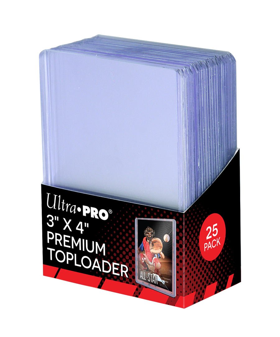 Ultra Pro 3" x 4" Super Clear Premium Toploader Card Protector | 25-Count per Pack | 1-Pack