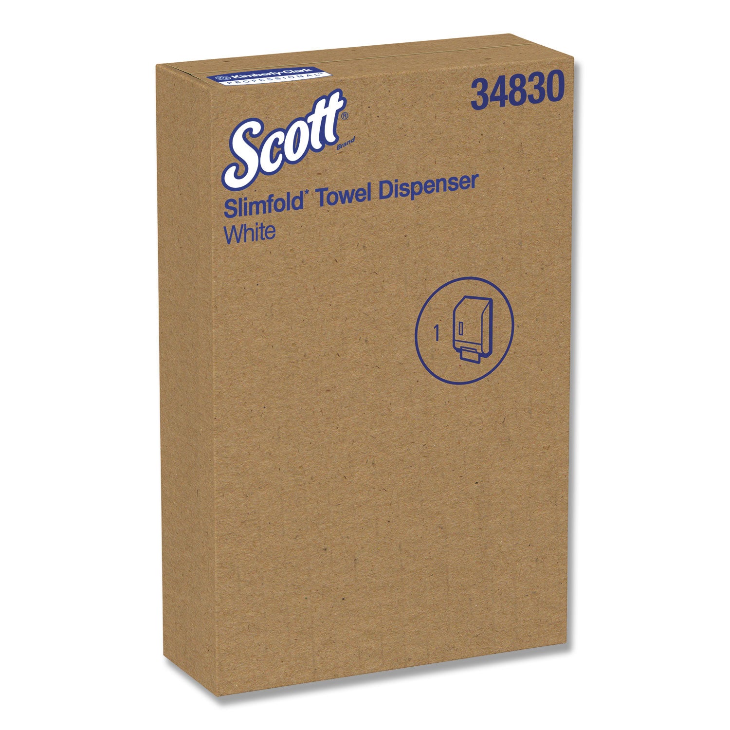 Multifold Dispenser - 225 x Towel - 13.7" Height x 9.8" Width x 2.9" Depth - White - Compact, Easy-to-load - 1 Each