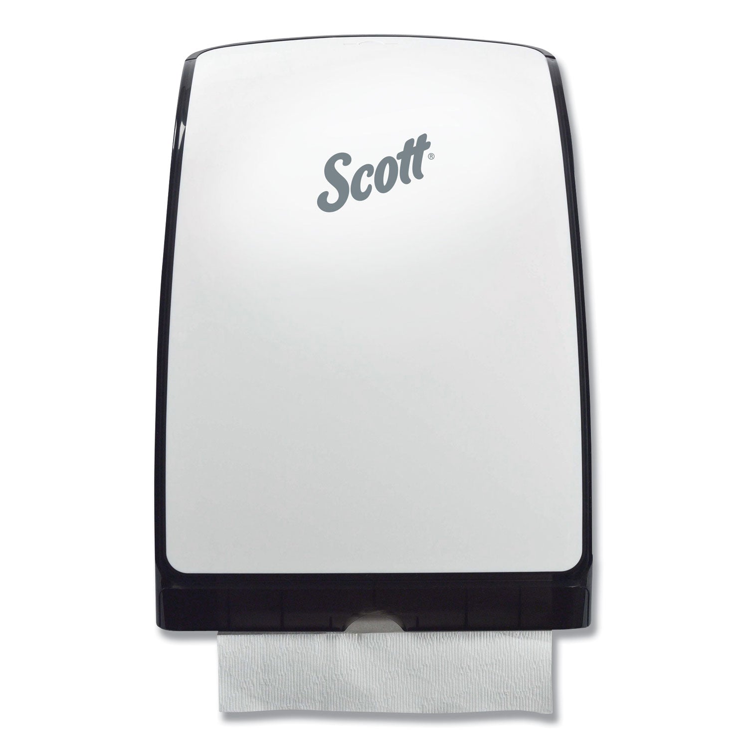 Multifold Dispenser - 225 x Towel - 13.7" Height x 9.8" Width x 2.9" Depth - White - Compact, Easy-to-load - 1 Each