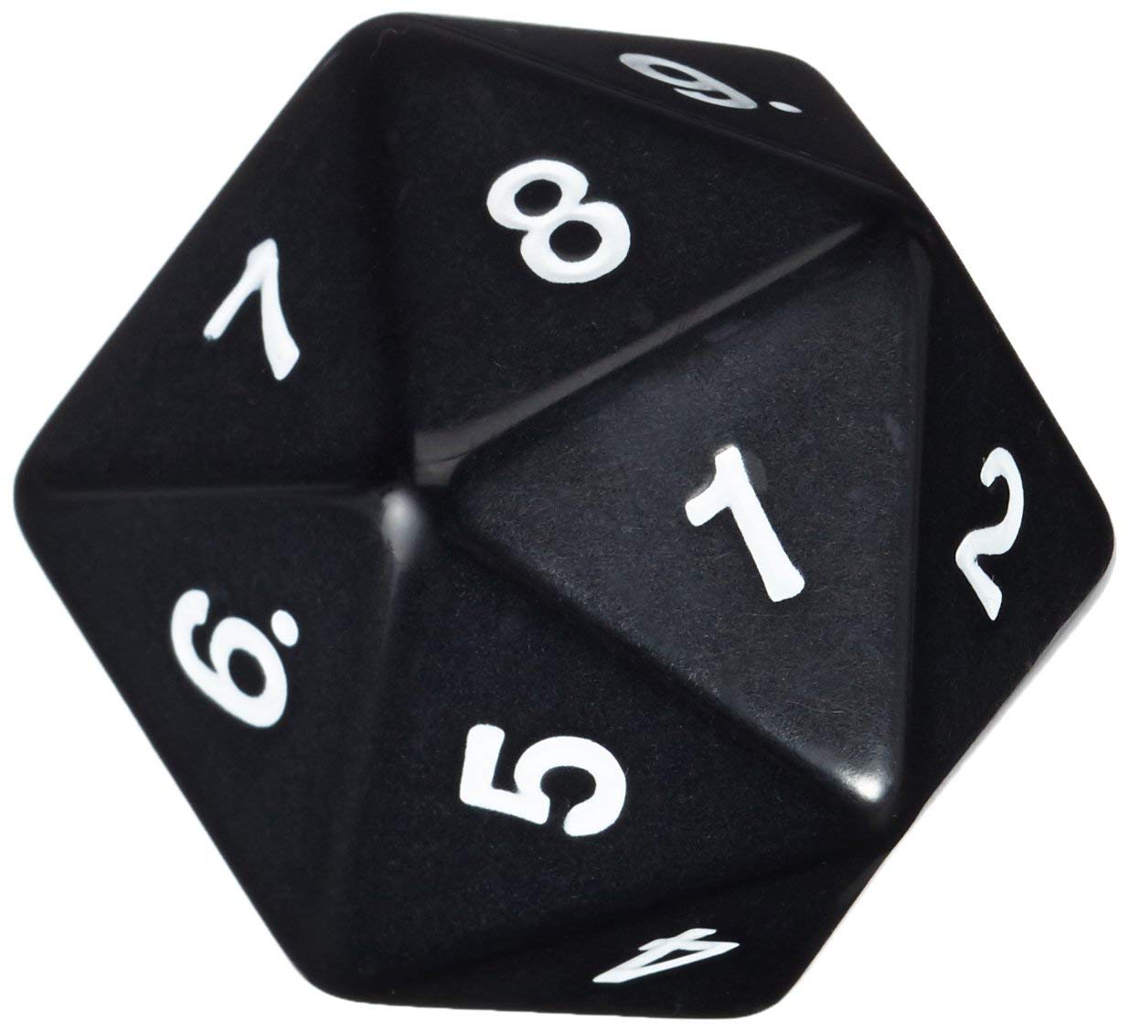 d20 Single 55mm Countdown Black (Bagged)