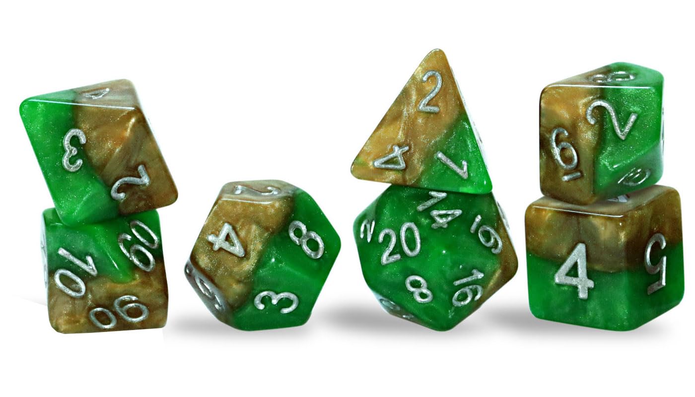Gate Keeper Games & Dice Gate Keeper Games Halfsies Dice: Robin Hood, Multicolor