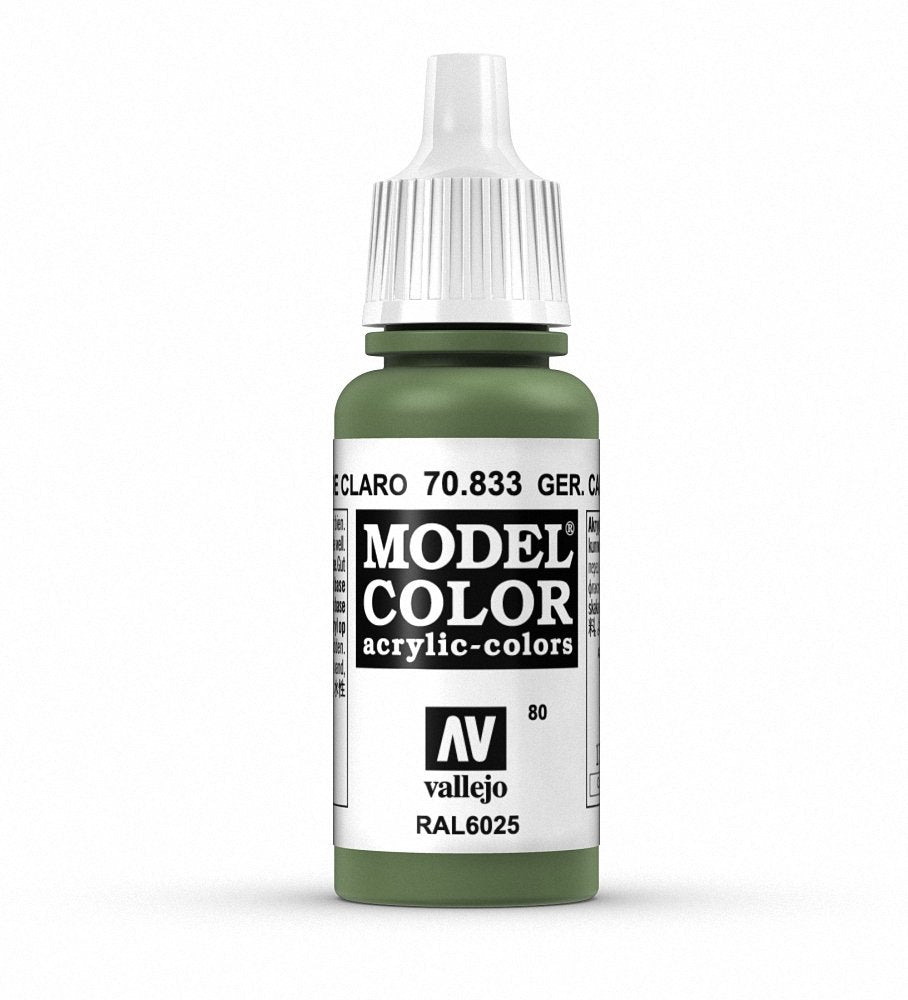 Vallejo Camo Light Green Model Color Paint, 18ml