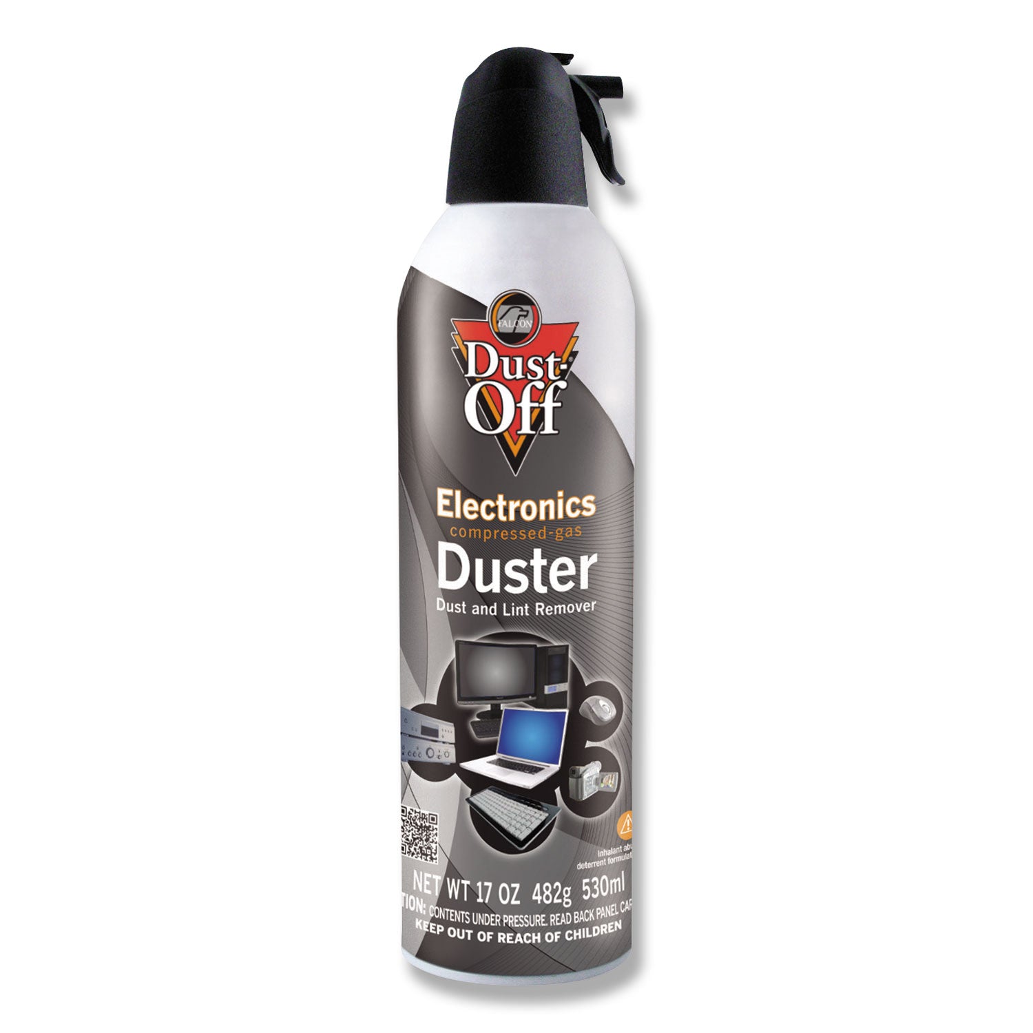 Falcon Dust-Off Jumbo Disposable Dusters - Ozone-safe, Moisture-free - Gray - 1 Each