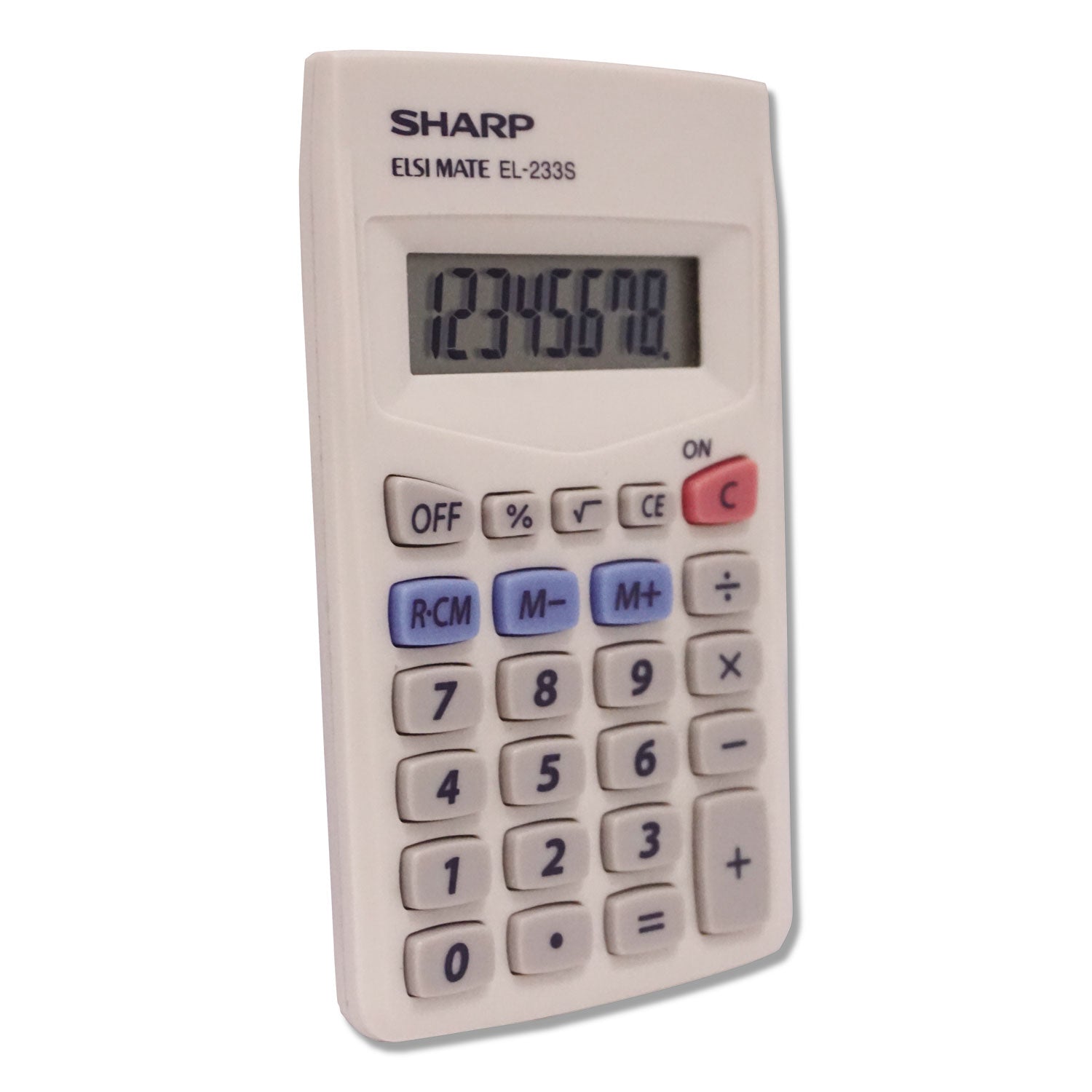 Auto Power Off, 3-Key Memory - 8 Digits - LCD - Battery Powered - 0.3" Height x 2.4" Width x 4.1" Depth - White - Plastic - 1 Each