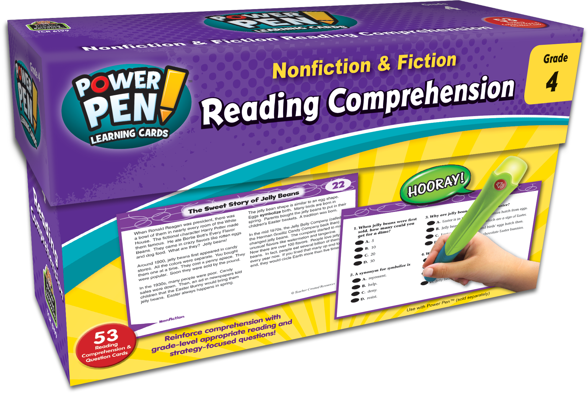 Power Pen® Learning Cards: Nonfiction & Fiction Reading Comprehension (Gr. 4)